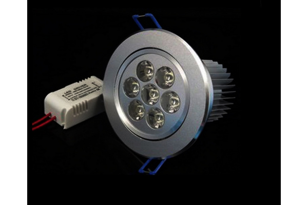 G-TH107-6300K,LEDсвет.встр.повор.круг 7LED CREE/1W фото 2