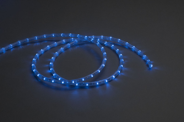 LED-СDL-2W-100M-220V-3.33CM-B Светодиодная гирлянда дюралайт, фиксинг, синие светодиоды, D11,5мм, 30 фото 2