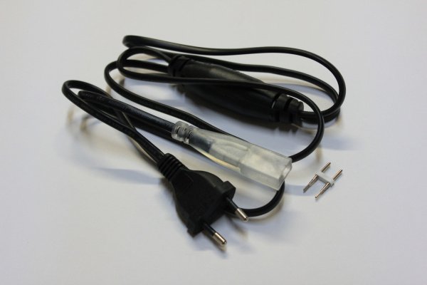 Cиловой шнур для тейп-лайта LT-FCB-5050 и LT-FCB-2W-5050-60L-240V фото 1