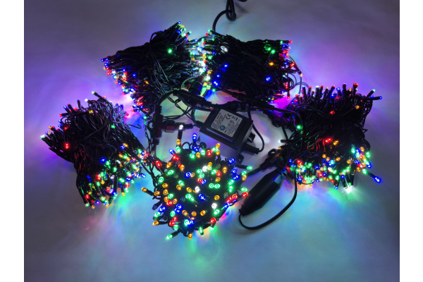 LED-PLS-200*5-20M*5-24V-M/BL-F(W) Flash LED гирлянда Спайдер 5*20м, 24V, мульти LED/Flash белый фото 1