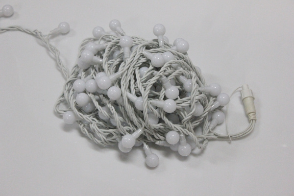 LED-PLR-100-15M-25MM-240V-RGB/WH-W/O (Fast) LED гирлянда 15м, 240V, IP65, Мульти LED/Шарик 2,5см фото 2
