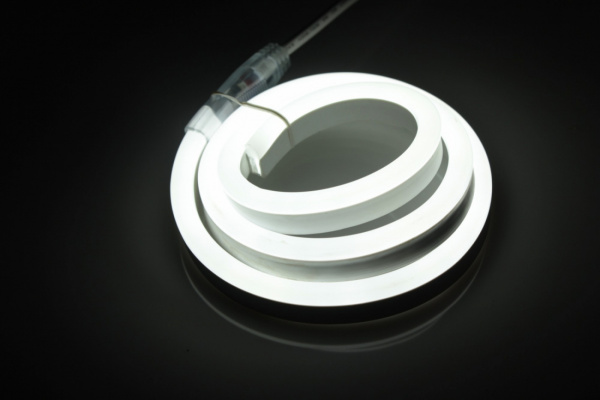 LM-24V-2835-120P-W Световая гирлянда Гибкий неон LED NEON FLEX белый, 8х18мм, 24V фото 1