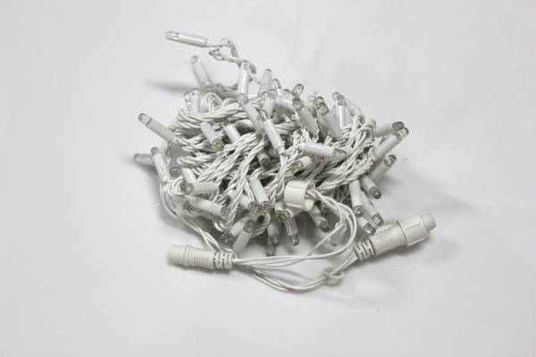 LED-PLS-100-10M-240V-W/W-F-W/O, Белая/белый флэш на бел.пр., соед.(без силового шнура) С КОЛПАЧКОМ фото 3