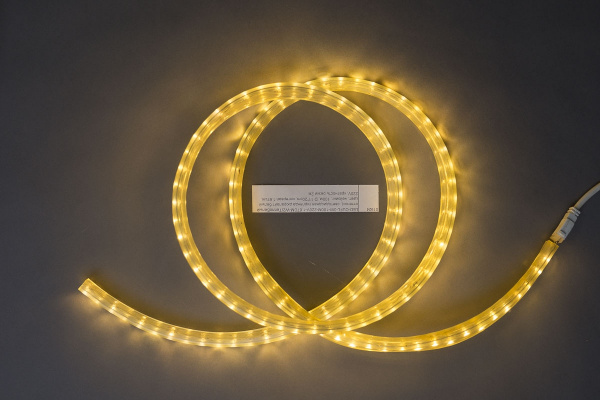 LED-CUFL-3W-100M-220V-1.67CM-W2 LED дюралайт чейзинг, белый(теплый оттенок), 11*20мм кратность 2м фото 1
