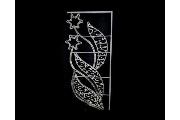FLESI-LED-KN 009-240V-B/W (LED 2STAR PATTERN MOTIF) производство (РФ) 150х70см  фото 2