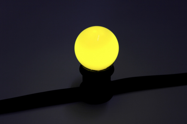 LED G45-E27-24V-Y  LED лампа Е27  для Гирлянды Белт-лайт, желтый  цвет свечения. Neo-Neon фото 1