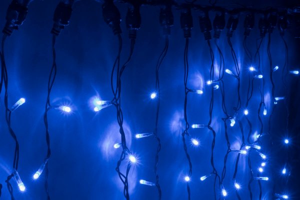 LED-XP-3725-3M-230V-С (синие светодиоды/черный провод). Световой занавес с контроллером 2*3м. Flesi фото 2