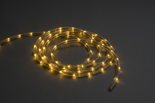LED-DL(H)-3W-2.77CM-100M-220V-4M-WW  Светодиодная гирлянда дюралайт чейзинг, белый теплый, D13мм, 36 фото 2