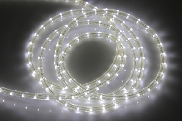 LED-DL-2W-240V-90M-W 1 N (№ 9) Светодиодная гирлянда дюралайт, фиксинг, белый, D13мм, 36LED/метр, IP фото 2