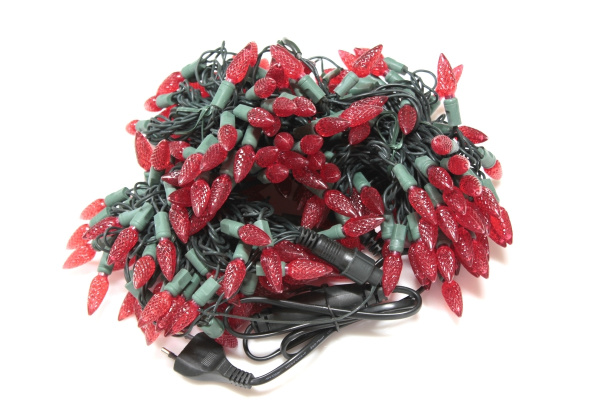 LED-PL-C6-4-G-220V-20-R Светодиодная гирлянда 20м 220V красные LED/насадка Ягодка 3,5х1,5см Neo-Neon фото 3