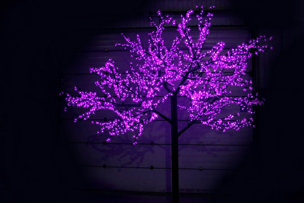 CBL-3.6-2688 Purple LED вишня H3,6m D3,0м фиолет (Новый коннектор, всторенный блок питания) 2025 фото 1