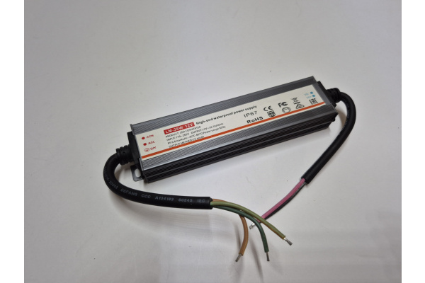 LM-36W 12V, 200-260V/12V, 3,0А, IP67. Импульсный источник питания в алюминиевом корпусе, 160х40х26мм фото 1