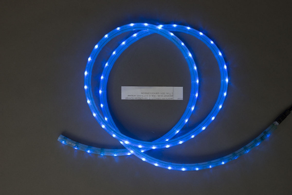 LED-FL-2W-100M-220V-B Светодиодный дюралайт фиксинг синий, 13,5*15,5мм, 220V, кратность 2м. Neo-Neon фото 1