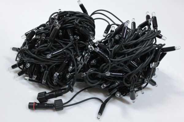 LED-PLR-192-20M-24V-CW/BL-W/O, цвет белый/черный провод, соед. (без шнура) 24В(Новый коннектор) фото 2