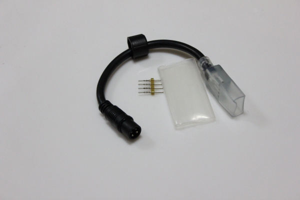 Силовой шнур для Светодиодного дюралайта чейзинг LED-UFL-4W-90M-2M-240V  к контроллеру. Neo-Neon фото 1