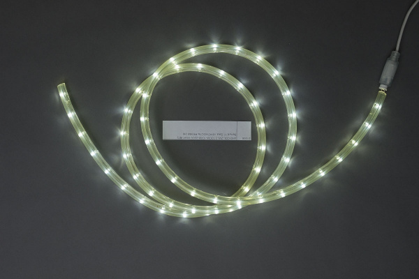 LED-СDL-2W-3.33CМ-100M-220V-W(B1/B7) Светодиодная гирлянда дюралайт фиксинг, белые светодиоды, 11,5м фото 1