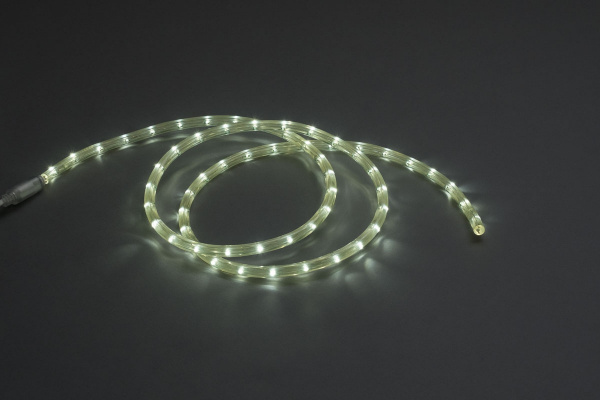 LED-СDL-2W-3,33СМ-100M-220V-WY Светодиодная гирлянда дюралайт фиксинг, белые светодиоды, D11,5мм, 30 фото 2