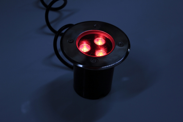 G-MD106-R грунтовой LED-свет красный D120, 3W, 12V фото 2