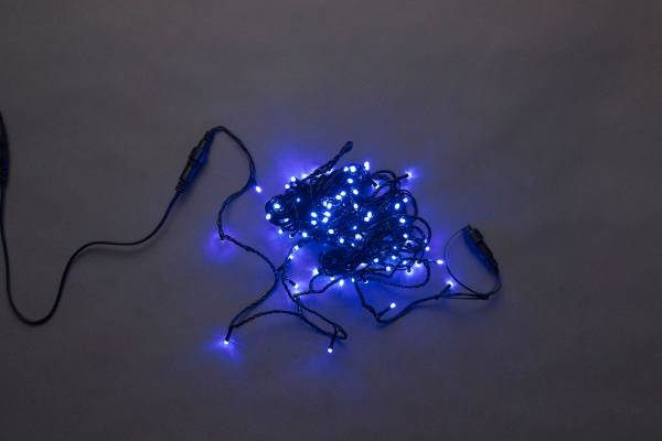 LED-PLS-200-20M-240V-B/BL-W/O, Синий / черный провод, IP-54, соединяемая (без силового шнура) фото 1