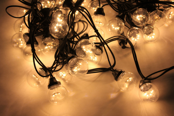 LED-2BLR-2835-20CM-10M-240V-WW/BL Гирлянда Белт-лайт 10м, IP65, 50 белых теплых ламп/черный провод фото 1