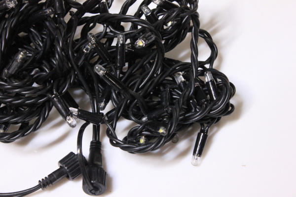 LED-PLR-100-10M-24V-W/BL-W/O, белая/черный провод, соединяемая (без шнура) 24В (НОВЫЙ КОННЕКТОР) фото 4