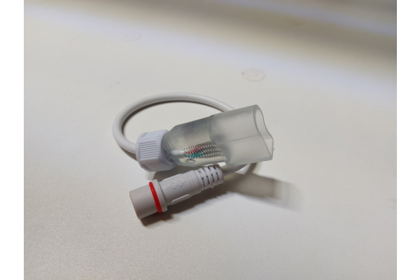 переходник для Световой гирлянды Гибкий неон LM-220V-5050-60P-big size-RGB для контроллера фото 2