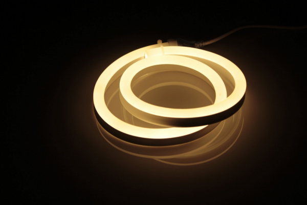 LM-24V-2835-120P-big size-WW Световая гирлянда Гибкий неон LED NEON FLEX белый теплый,12х25мм УЗКИЙ фото 1