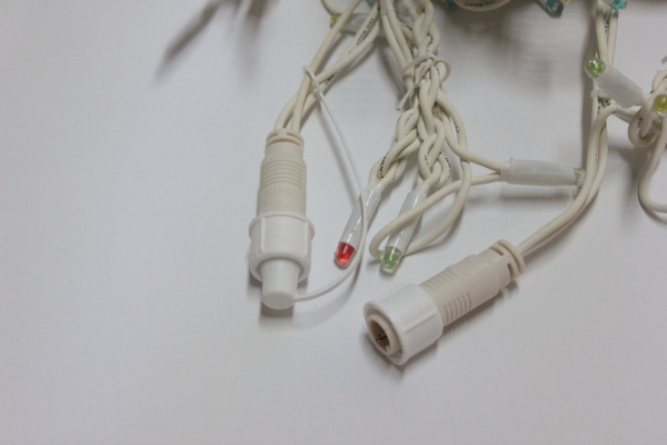 LED-RPLR-160-4.8M-240V-M(R/G/B/Y)/WH-F(B) W/O мульти CUP LED/синий Flash/провод белый каучук. Улична фото 4