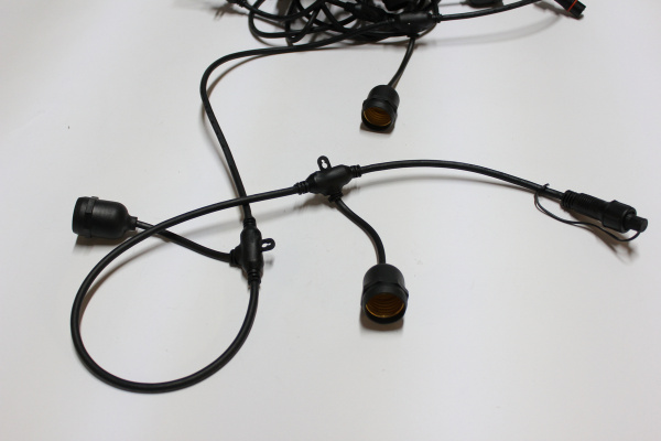 LED-2BLR-10M-20Е27-240V-Type-BL Гирлянда Белт-лайт IP65 10м, черные провод/20 патронов Е27. Neo-Neon фото 2