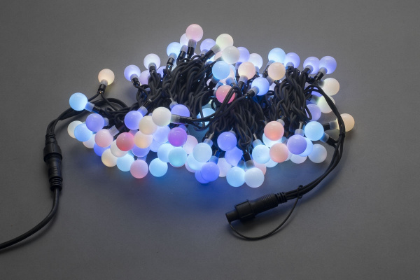 LED-PLR-100-15M-25MM-240V-RGB/BL (SLOW) -W/O LED гирлянда 15м, 240V, IP65, RGB LED/Шарик 2,5см фото 4