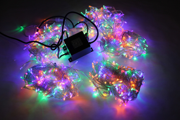 LED-PLS-200*5-20M*5-24V-M/C-F(W) Flash LED гирлянда Спайдер 5*20м 24V, мульти LED/Flash белый фото 1