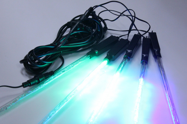 Сосульки Трубки  ICE 5шт 0,5М Бел. LED-PLP-SNOW-320L-0.5M-5-12V-RGB МУЛЬТИ!!! фото 2