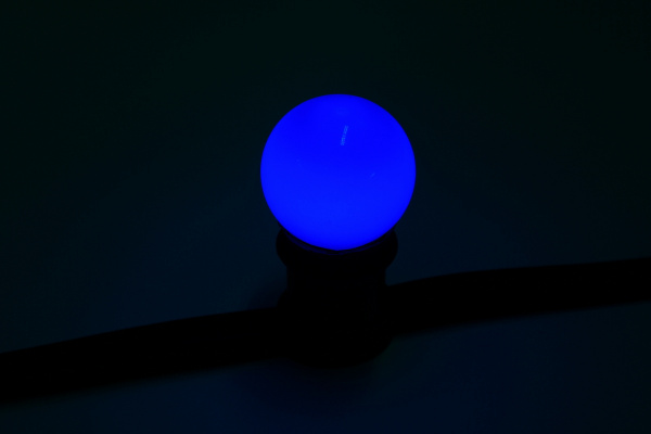 LED G45-E27-24V-B  LED лампа Е27  для Гирлянды Белт-лайт, синий  цвет свечения. Neo-Neon фото 1