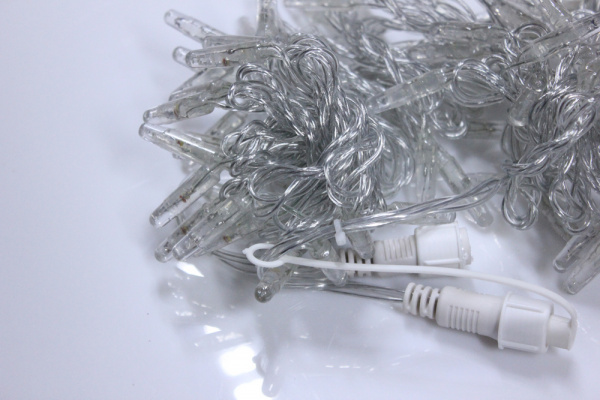 LED-PLS-100-10M-240V-G/C-F(W)-W/O,Зеленый/белый флэш на прозр. пр., соед.(без шнура) С КОЛПАЧКОМ фото 3