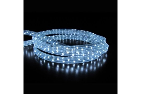 LED-XF-3W-100M-240V Светодиодный дюралайт чейзинг, белый, 11*18мм, 240V, кратность 2м. Flesi фото 1
