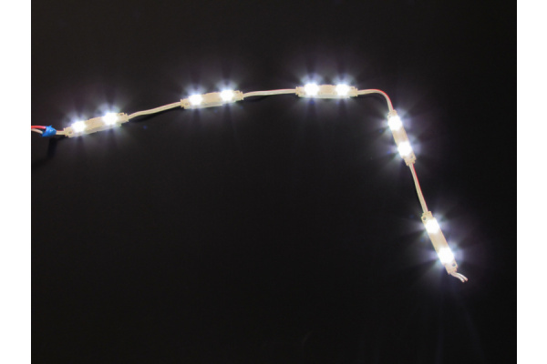 SMD-2-2W модуль 55х11х6мм, 12V, 2 SMD5050, 0.48W фото 1