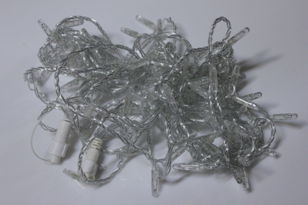 LED-PLS-100-10M-240V-R/C-F(R)-W/O,Красная/красные флэш на прозр. пр., соед.(без шнура) С КОЛПАЧКОМ фото 3