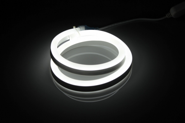 LM-220V-2835-120P-big size-W Световая гирлянда Гибкий неон LED NEON FLEX белый,12х25мм, УЗКИЙ  фото 1