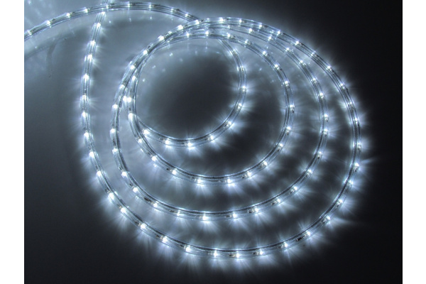LED-XD-3W-100M-240V Светодиодная гирлянда дюралайт чейзинг, белый, D13мм, 36LED/метр, IP54, кратност фото 2