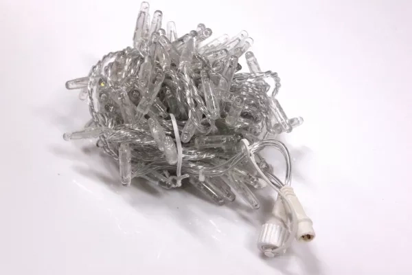 LED-PLS-100-10M-24V-R/C-W/O, красный/прозрачн. провод, соединяемая (без силового шнура) С КОЛПАЧКОМ фото 3