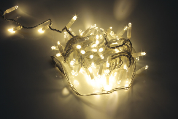 LED-PLS-100-10M-240V-WW/W-F-W/O, Бел.Т/бел.Т флэш на бел.пр., соед.(без силового шнура) С КОЛПАЧКОМ фото 2