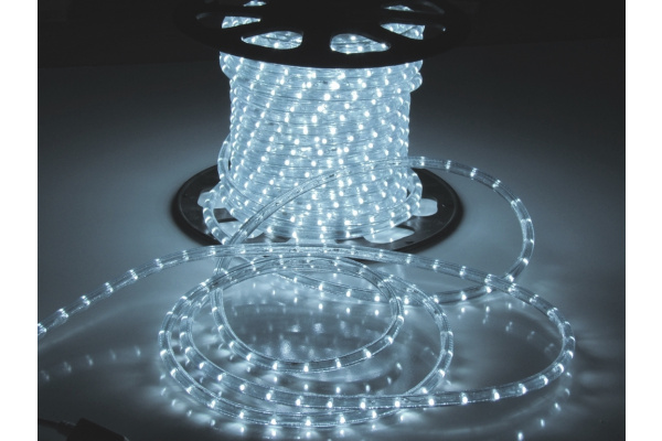 LED-DL-2W-100M-1M-12V-W Светодиодная гирлянда дюралайт фиксинг, белый, 12V, D13мм, 36LED/метр, кратн фото 1