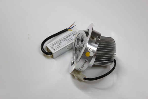 G-TH107-3100K,LEDсвет.встр.повор.круг 7LED CREE/1W фото 5