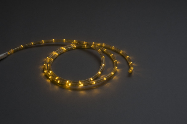LED-СDL-2W-100M-220V-4CM-Y Светодиодная гирлянда дюралайт фиксинг, желтые светодиоды, D11,5мм, 25LED фото 2