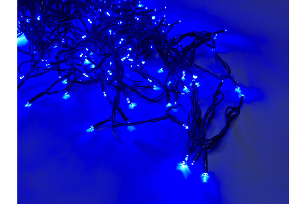 LED-PLS-200*5-20M*5-24V-B/BL-F(B) Flash LED гирлянда Спайдер 5*20м 24V, синие LED/черный провод фото 2
