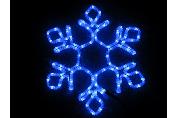 LED-XM(FR)-2D-CK022-B-24 Blue Снежинка 60.5х52см фото 1