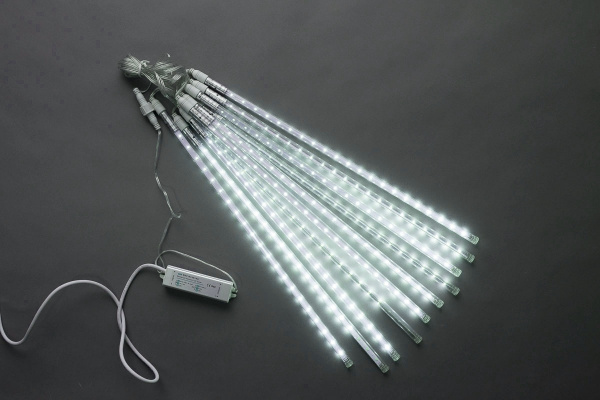 Сосульки Трубки ICE 10шт 0,5М Бел. LED-PLM-SNOW-420L-0,5-4.5M-10-12V-W не соединяемая   фото 1