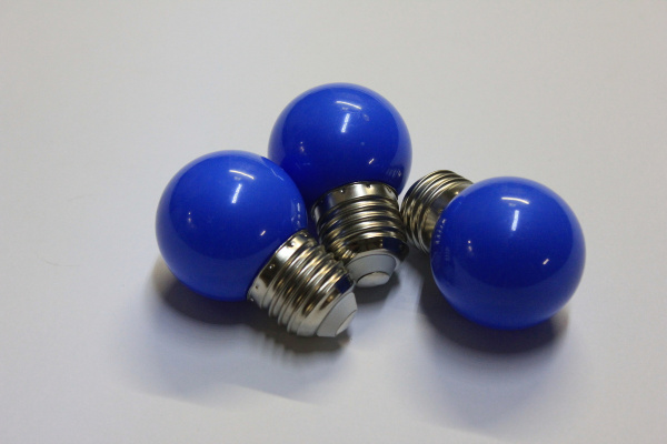LED G45-E27-24V-B  LED лампа Е27  для Гирлянды Белт-лайт, синий  цвет свечения. Neo-Neon фото 3