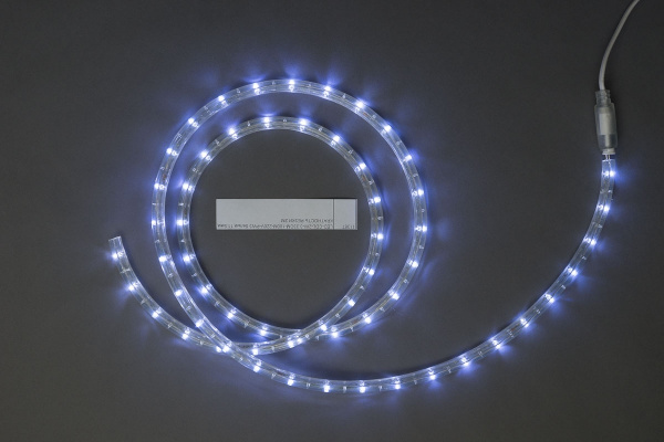 LED-СDL-2W-3.33CМ-100M-220V-PW3 Светодиодная гирлянда дюралайт фиксинг, белые светодиоды, 11,5мм, 30 фото 1