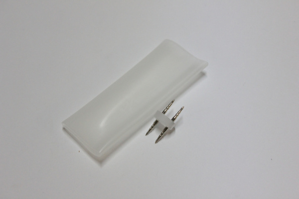 LED-DL-2W-CA-3 невидимый коннектор  для фиксинга I-прямой, D13mm с термоус. на клеевой основе фото 2